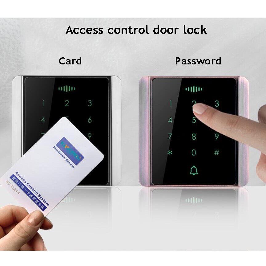 Access control door lock Digital electric lock 125KHZ 13.56MHz Keyboard RFID Lock Reader Gate Door opener Home/Garege/Office