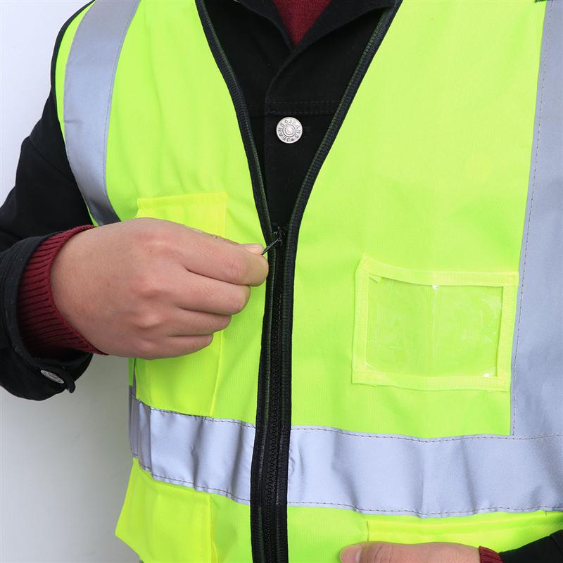 Sleeveless Multi-pocket High Visibility Riding Garment for Sanitation Staff Police