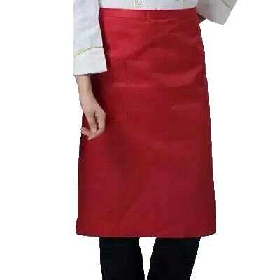 Ober keukenkleding heren chef-kok uniform polyester gestreept dames serveerster restaurant kok kostuums café zak chef-kok schorten: Helft 6
