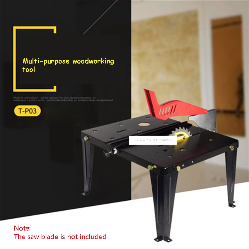 T-P03 Multifunctional Woodworking Workbench High Stainless Steel Work Table Household Portable Woodworking Saw Table