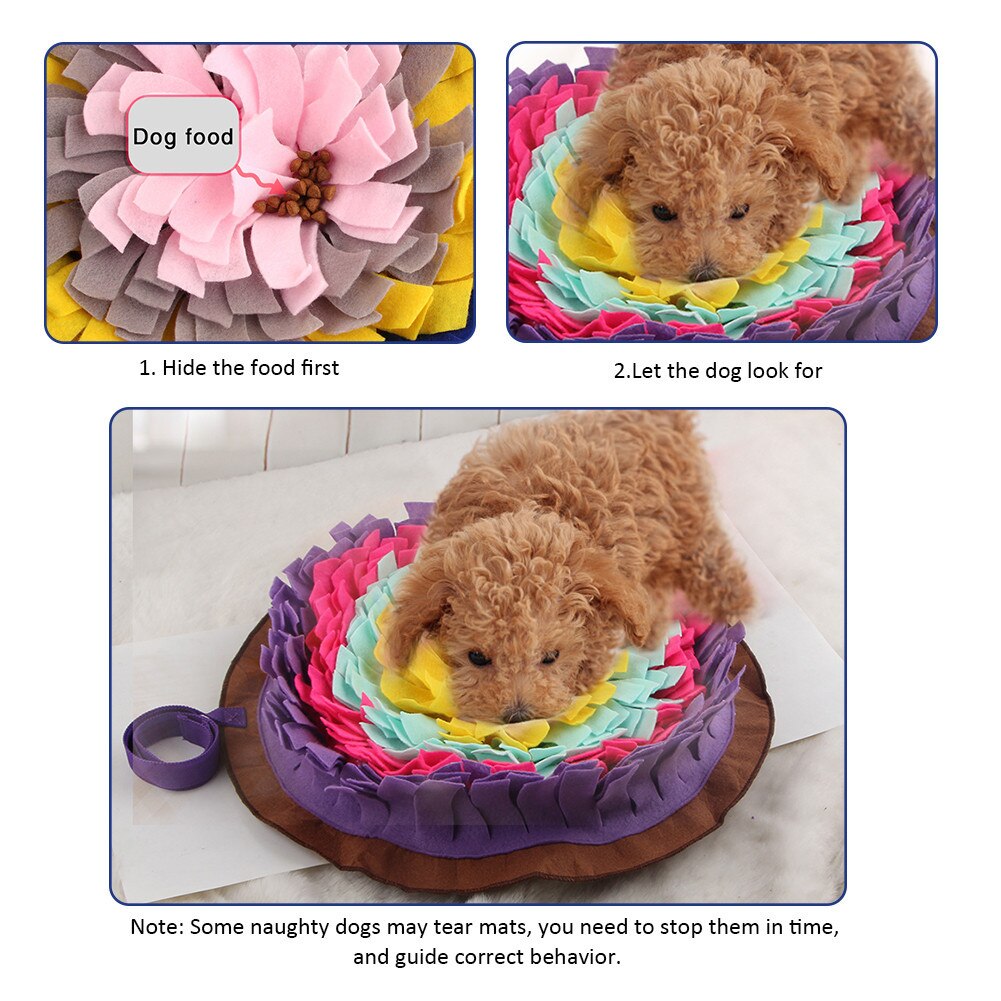 Tapis Anti-reniflement pour chiens, couverture d'entraînement Anti-fuite, soulage le Stress nasal, jouet Puzzle pour animaux de compagnie