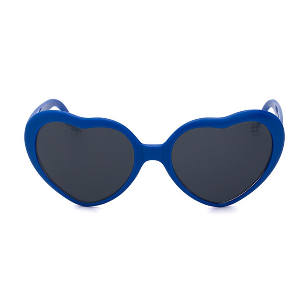 Eyewear Night Club Rave Heart Effect Diffraction Glasses 3D Portable Love Shaped Festival EDM Interesting For Bar: Blue