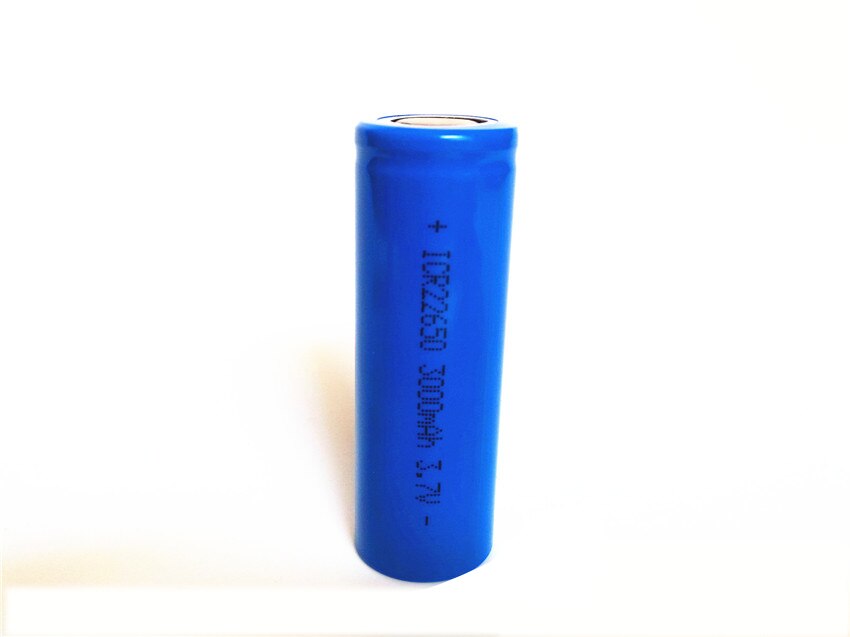2pcs 3.7v 22650 rechargeable lithium ion battery li-ion cell 3000MAH ICR22650 for LED flashlight torch and speaker