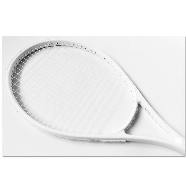 Rakieta tenisowa dla dorosłych nowicjusze wytrzymałe treningi z pełnym węglem pojedyncze rakiety Tenis Padel worek strunowy ultra lekki Raquete De Tenis -40: biały