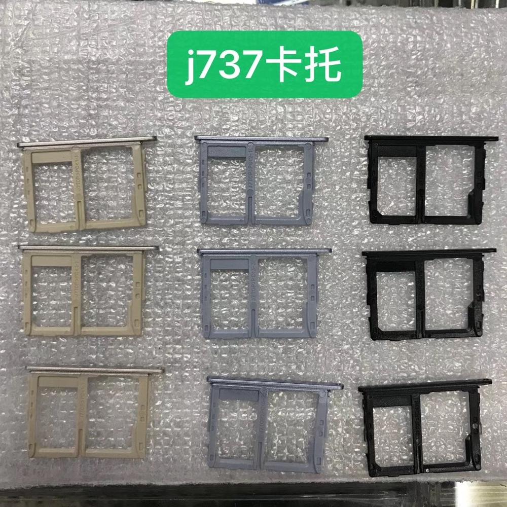 SIM Card Tray Slot For Samsung Galaxy J7 J737 J737U J737A J737T J737P J737V Phone Housing Micro SD Card Holder Adapter