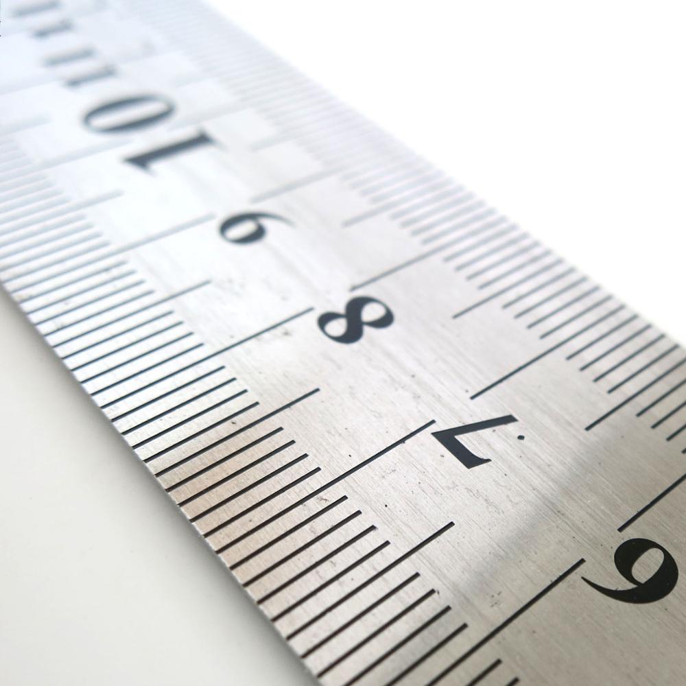 Stainless steel ruler DIY ruler ruler measurement model ruler metric with scale thickening