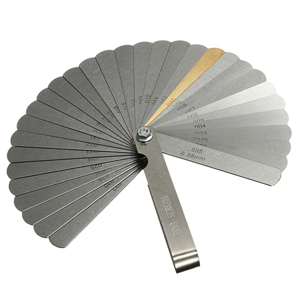 0,04-0,88mm de espesor Gage 32 hoja de combinación de herramienta de medición calibrador medidor métrico Imperial gaped llenador Gauging herramienta de medición
