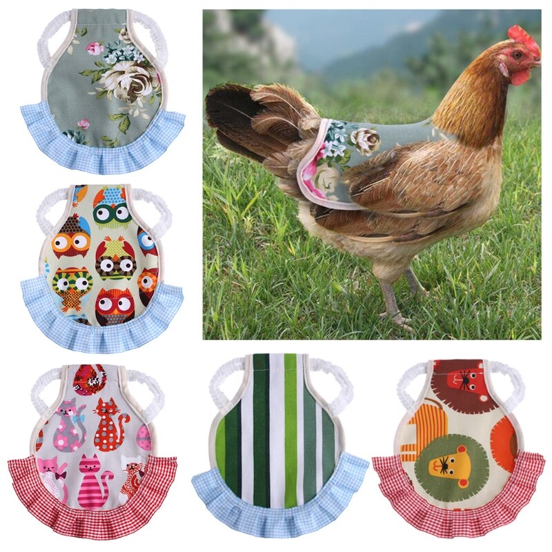 Chaleco elástico de encaje de pollo para mascotas, ropa de aves de corral, pato, sillín, delantal de protección, 667A