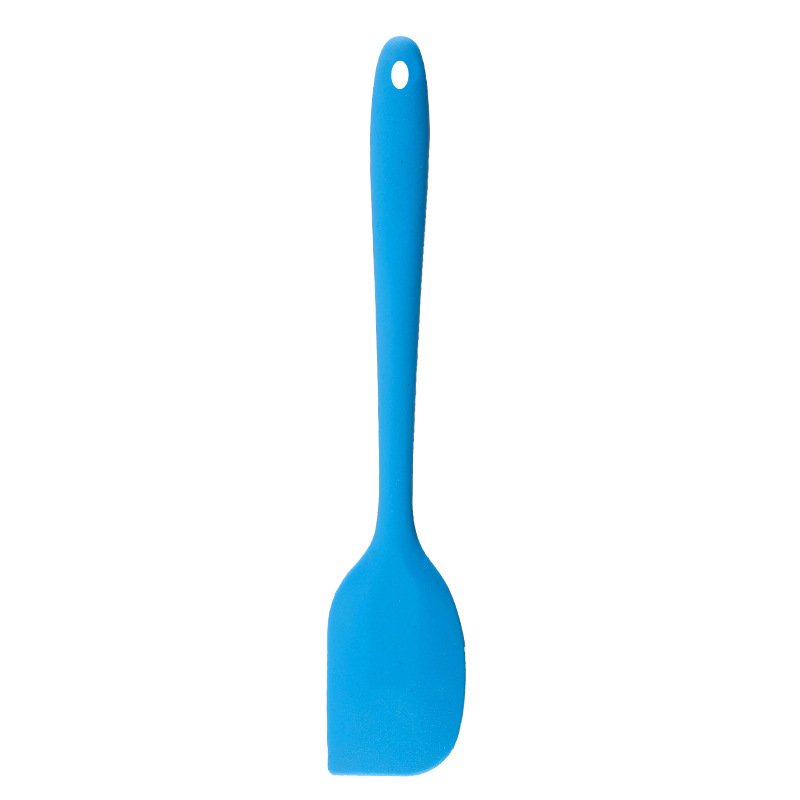 28cm crème bakschrapers antiaanbak siliconen spatel keuken deegmixers salade cakemixer boter beslag taarten kookgereedschap: Blauw