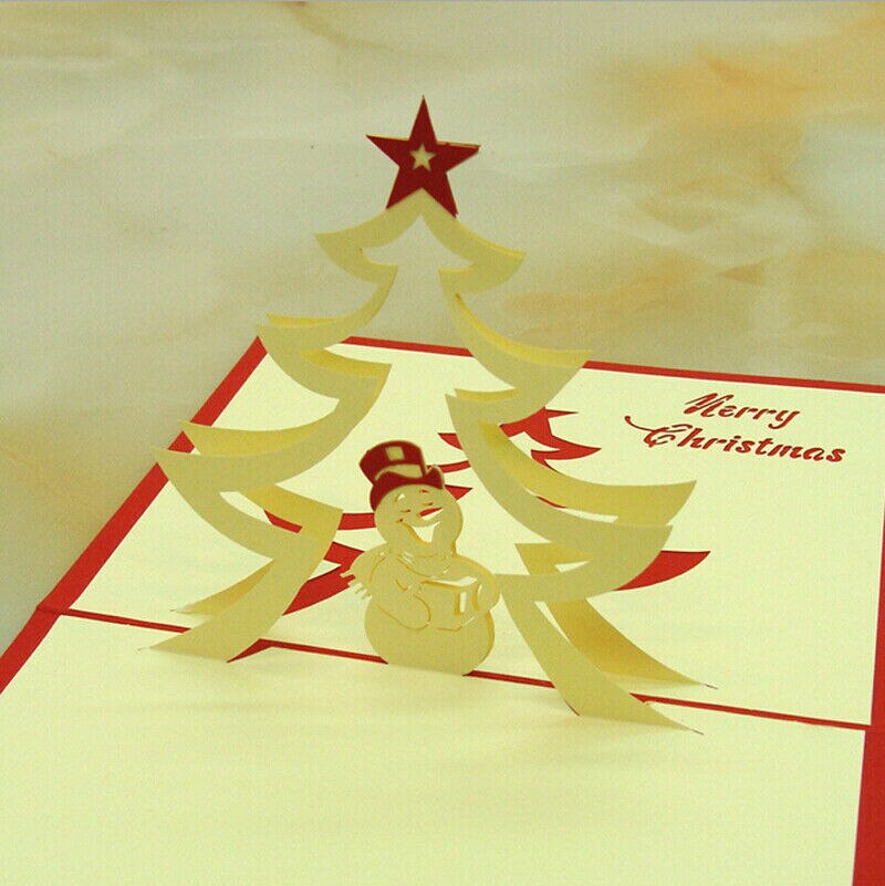 3D Pop Up Sculpture Greeting Cards Christmas Birthday Valentine Invitation Card: S1