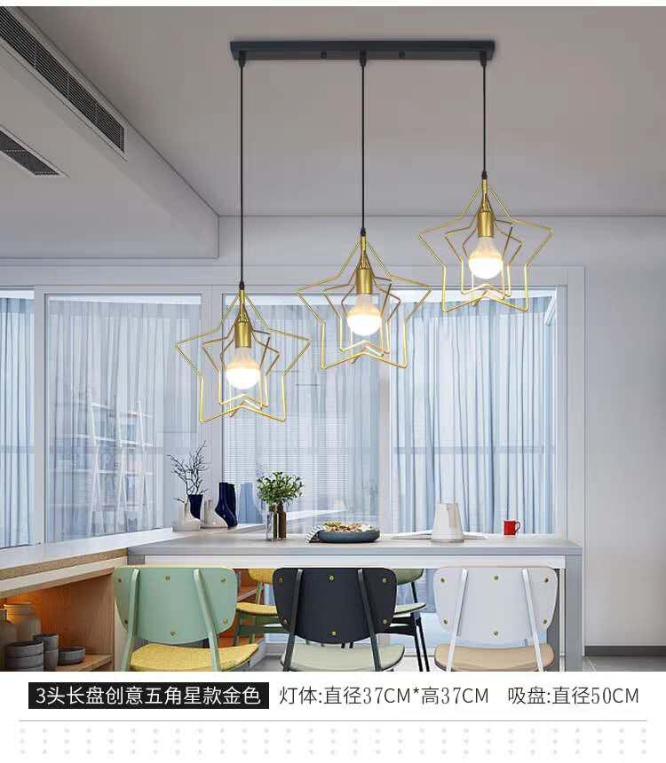 Enkel modern stil led lampor hembelysning sovrum dekoration loft ljus järn ljuskrona  e27 glödlampor ljuskronor