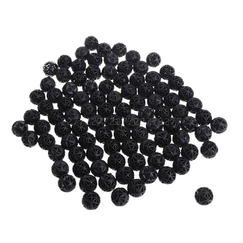 Bolas biofiltro para acuario, filtro de medios en seco y húmedo, tanque de peces Koi, estanque Reefx O11, 16mm, 100 Uds.