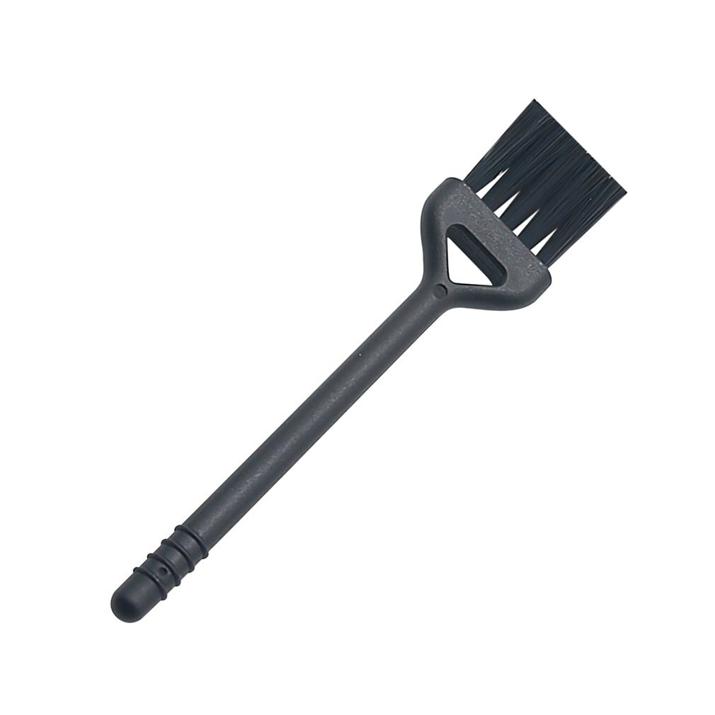 Cepillo para limpieza de teclado, cepillo de limpieza para máquina de café y ajo, pequeño y fácil de limpiar,: black