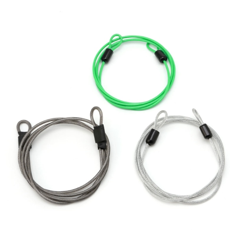 3Color 100cm x 2mm Cycling Sport Security Loop Cable Lock Bikes Bicycle Scooter U-Lock