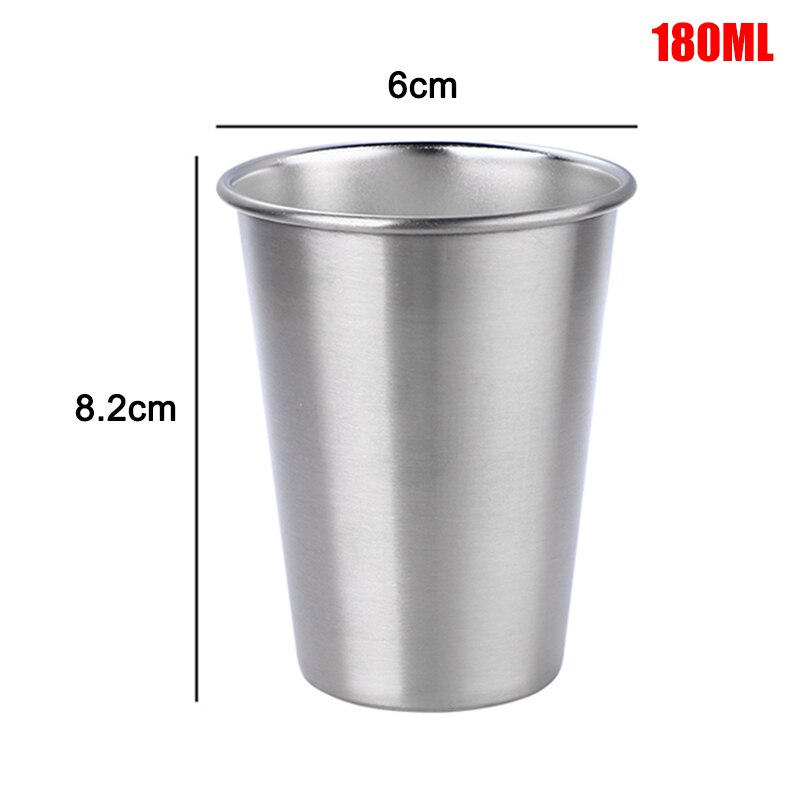 30/70/180/320ml metal kop krus drikke kaffe øl tumbler rejse hjemmekontor @ls: 180ml