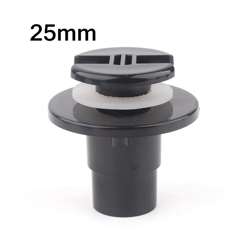 10pcs PVC 20mm 25mm Aquarium Elbow Straight Joints Water Tank Drainage Aquarium Water Inlet Outlet Fish Tank Connector: 25mm Straight(Black)