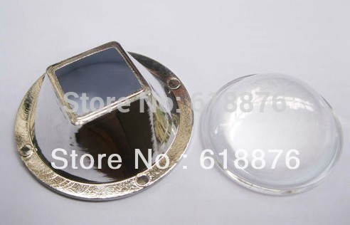 10 w led lens Diameter 44mm Optische Glazen Lens + Lens Reflector voor 10 w led chip 60-80degree