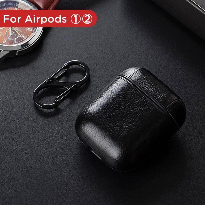 Wireless Bluetooth Earphone Case For Air pods 1 2 Charging Box Accessories For Apple Airpods Leather Case For Air Pods Coque