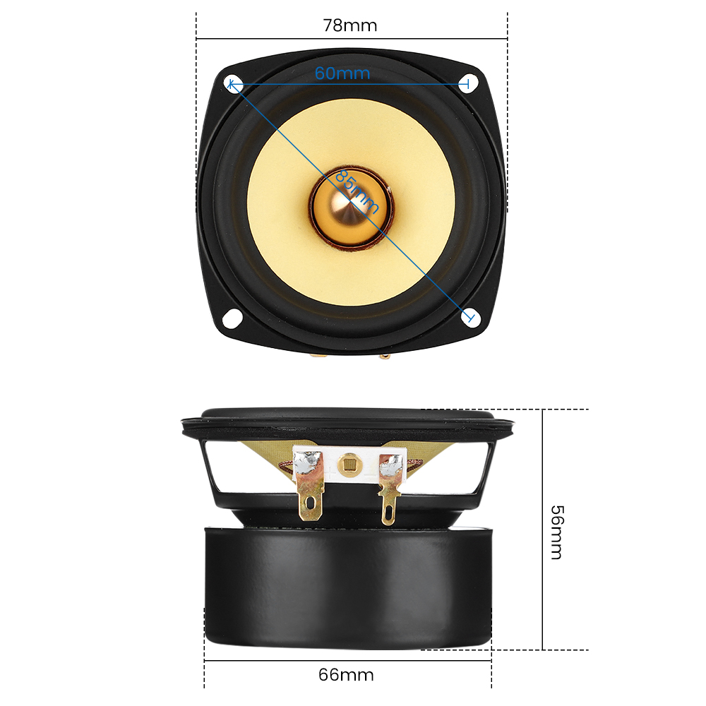 AIYIMA 2pcs 3 Inch Full Range Speaker 4 8 Ohm 15W HiFi Speaker The Bass Is Strong And The Midrange Is Sweet 93mm Home Theater