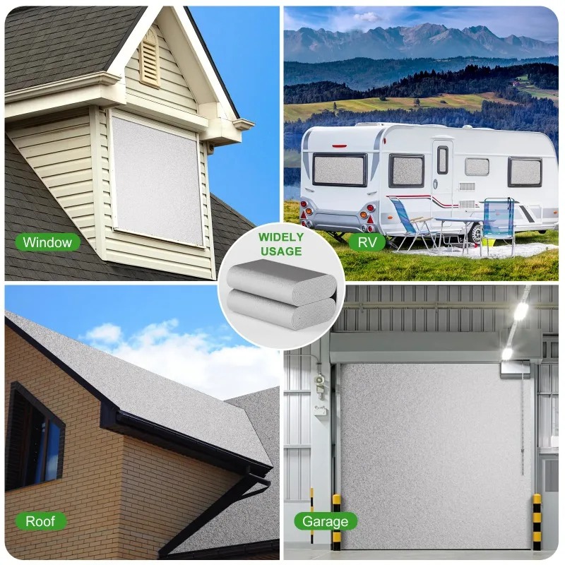 2m aluminiumfoliefilm vinterisolering bomullsisolerande blomkrukor väggskuggskydd som håller färskheten för frukt och mat