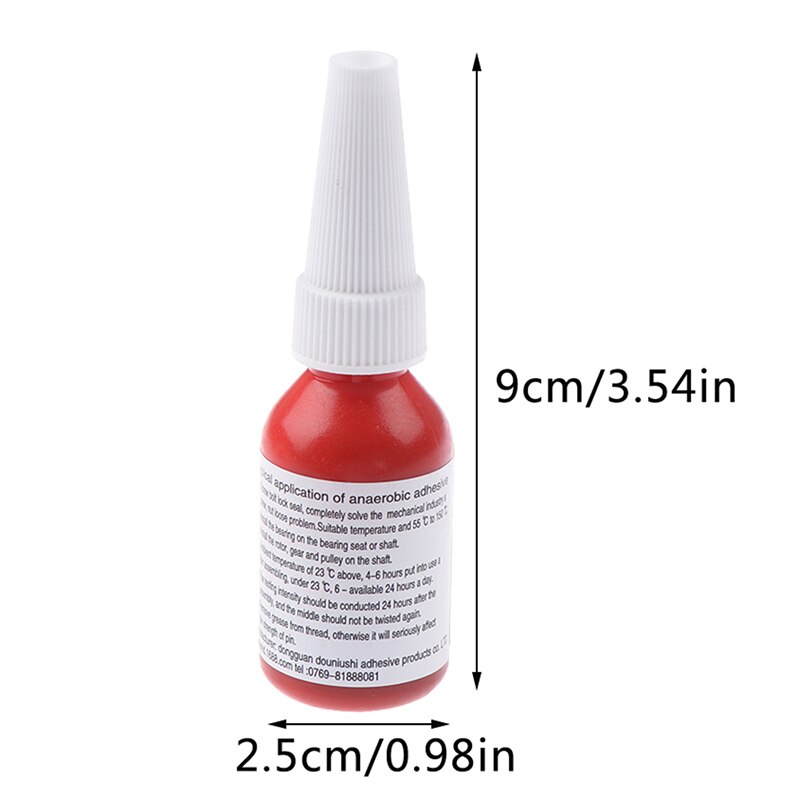 1pc 10ml 222 lijm schroef anaërobe lijm afdichting en lekvrij schroefdraadborgmiddel houder borglijm metaal schroef lijm