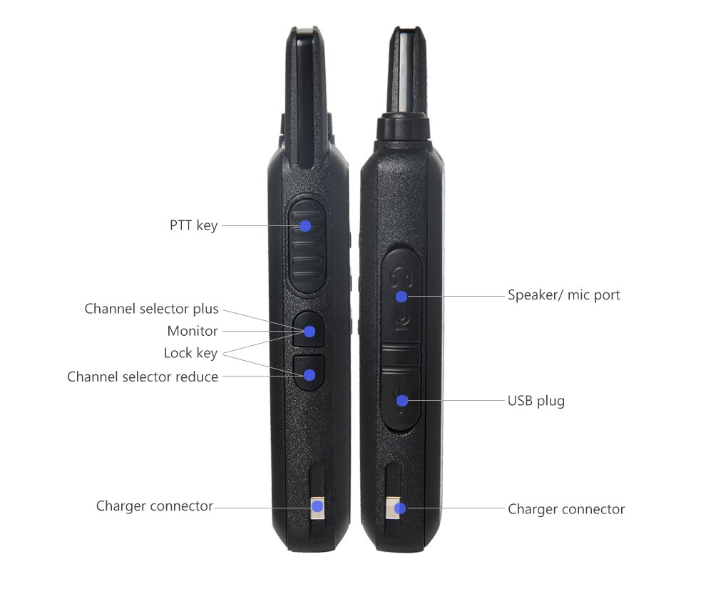 Zastone X6 Uhf Walkie Talkie Radio 400-470Mhz Draagbare Radio Handheld Comunicador Mini Walkie Twee Manier Radio Ham