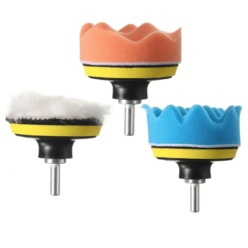 Self-adhesive Polishing Waxing Wool Wheel Wave Flat Sponge Wheel Automobile Polishing Disc Beauty Waxing Car Polishing Disc