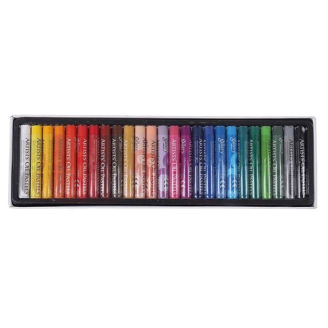 12/25/50PCS Soft Crayon Set Painting Oil Pastel Drawing Pen School Stationery Supplies Kids: Yellow