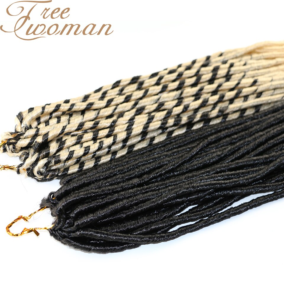 Freewoman Zachte Dreadlocks Gehaakte Vlechten Godin Faux Locs Haak Hair Synthetische Faux Locs Vlechten Hair Extensions Voor Meisjes