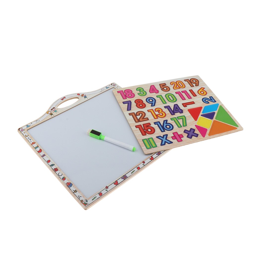 Numbers Magnets - Doodling White Board with Pen - 2 In 1 Calculating Early Educational Toys For Kids