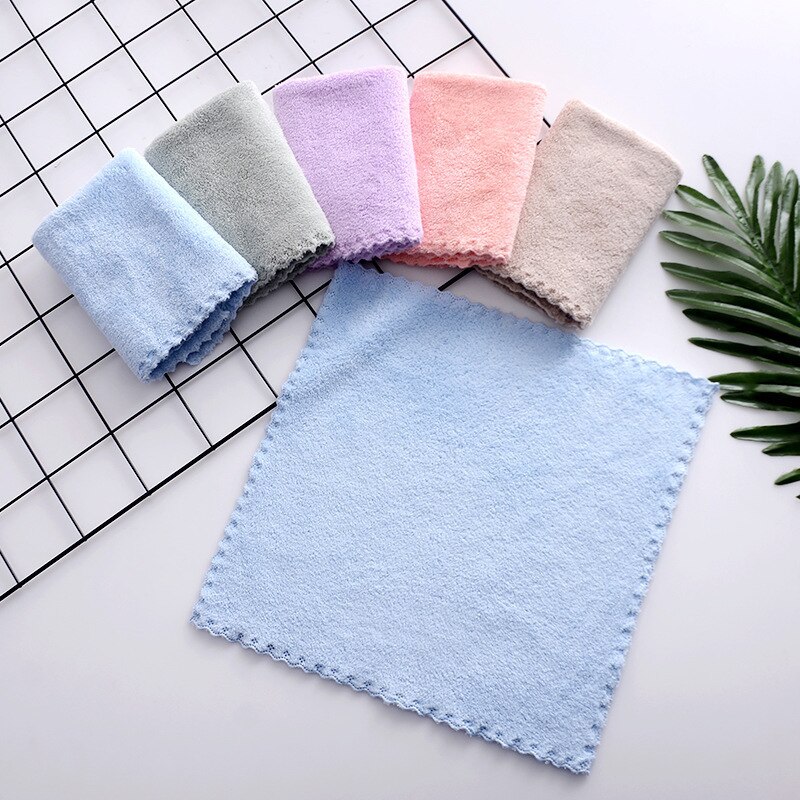 Coral Fleece Hand Towel Household Kitchen Table Cleaning Cloth Home Cleanig Tool Strong Absorbent Rag Soft Fast Drying Wipen