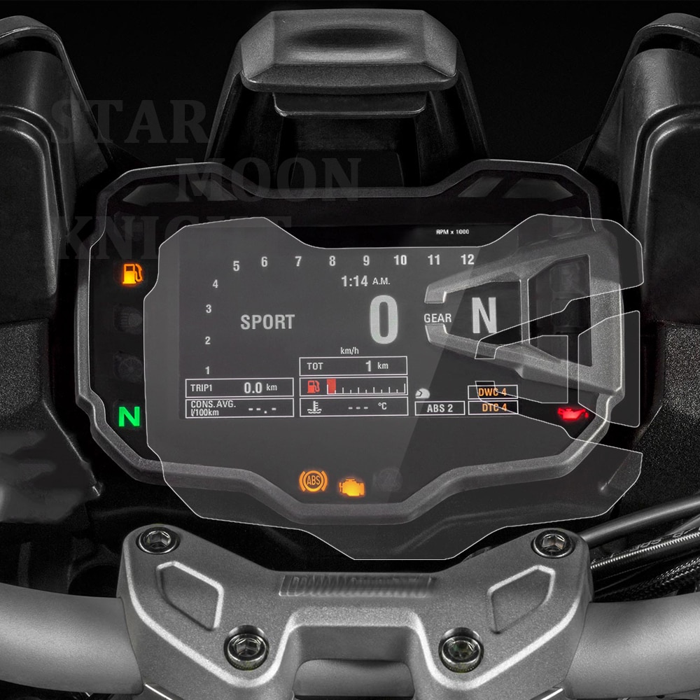 Til ducati multistrada 950 1200 1200s 1260 s -  motorcykel ridse klynge skærm instrumentbræt beskyttelse instrument film