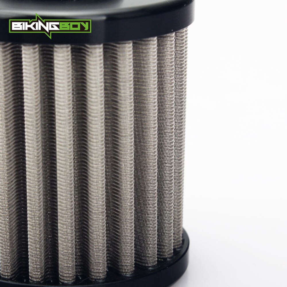 BIKINGBOY For Kawasaki KX250F 04-18 05 06 07 08 09 10 KX450F KXF 250 KX-F 450 Reusable Oil Filter Stainless Steel