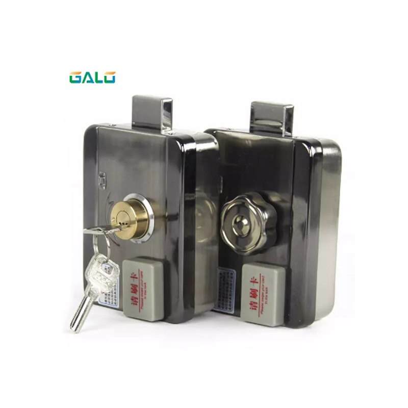 Smart ID Door & gate lock castle Access Control Electronic integrated RFID Door Rim lock RFID reader for home