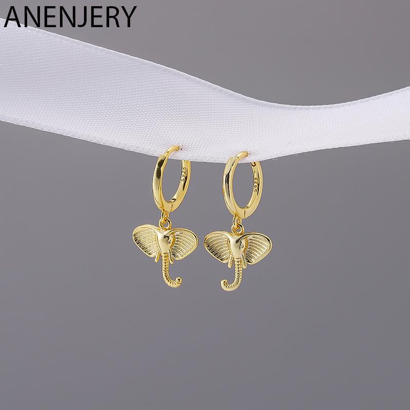 Zilver Kleur Olifant Hoepel Oorbellen Vrouwelijke Eenvoudige Leuke Etnische Stijl Sieraden