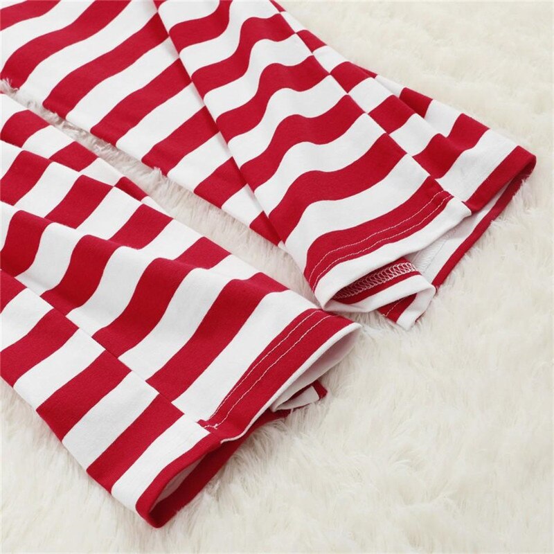 Familie matchende juletøj pyjamas sæt voksne børn baby nattøj nattøj jule julemand print pjs sæt outfit