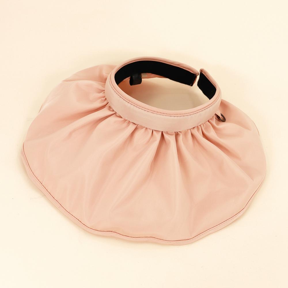 Korea Hülse Hütte sommer sonnenhut weibliche eins Hütte weiblichen studenten Koreanische Trend UV schutz leere oben: Rosa