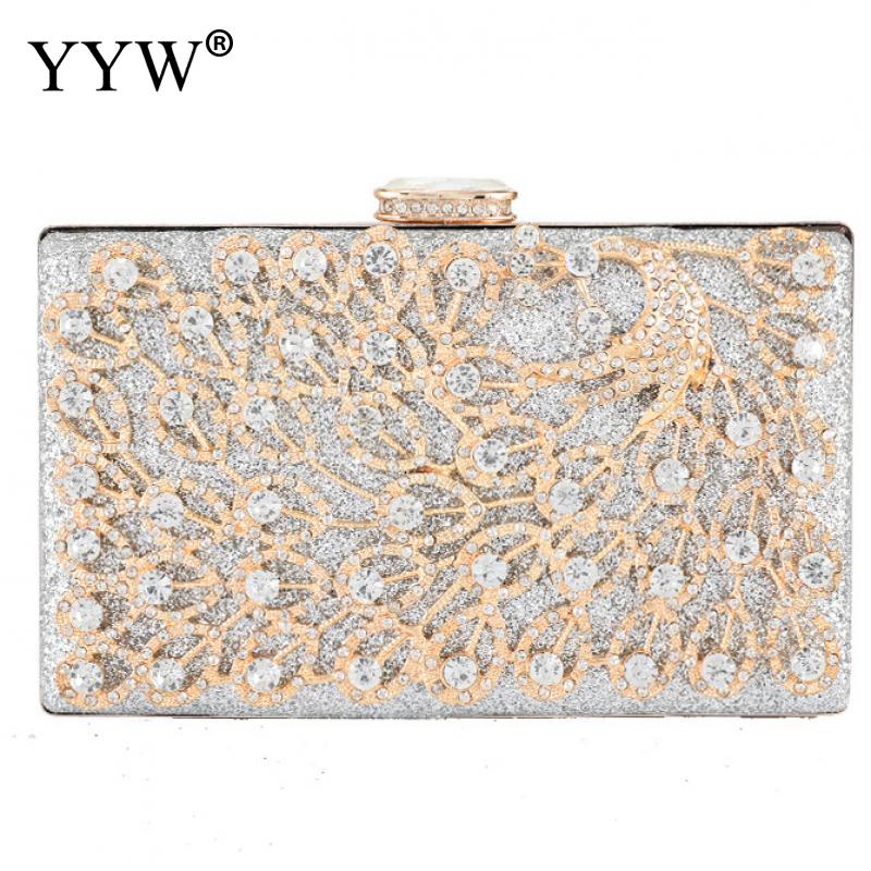 Glitter Strass Avondtasje Voor Wedding Party Luxe Crystal Clutch Purse Bridal Prom Handtas Voor Vrouwen Goud Formele Bloem