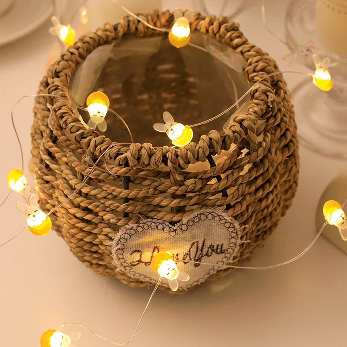Easter LED Bunny String Lights Easter Decoration For Home Carrot Rabbit Fairy Light Supplies Happy Easter Party Favor