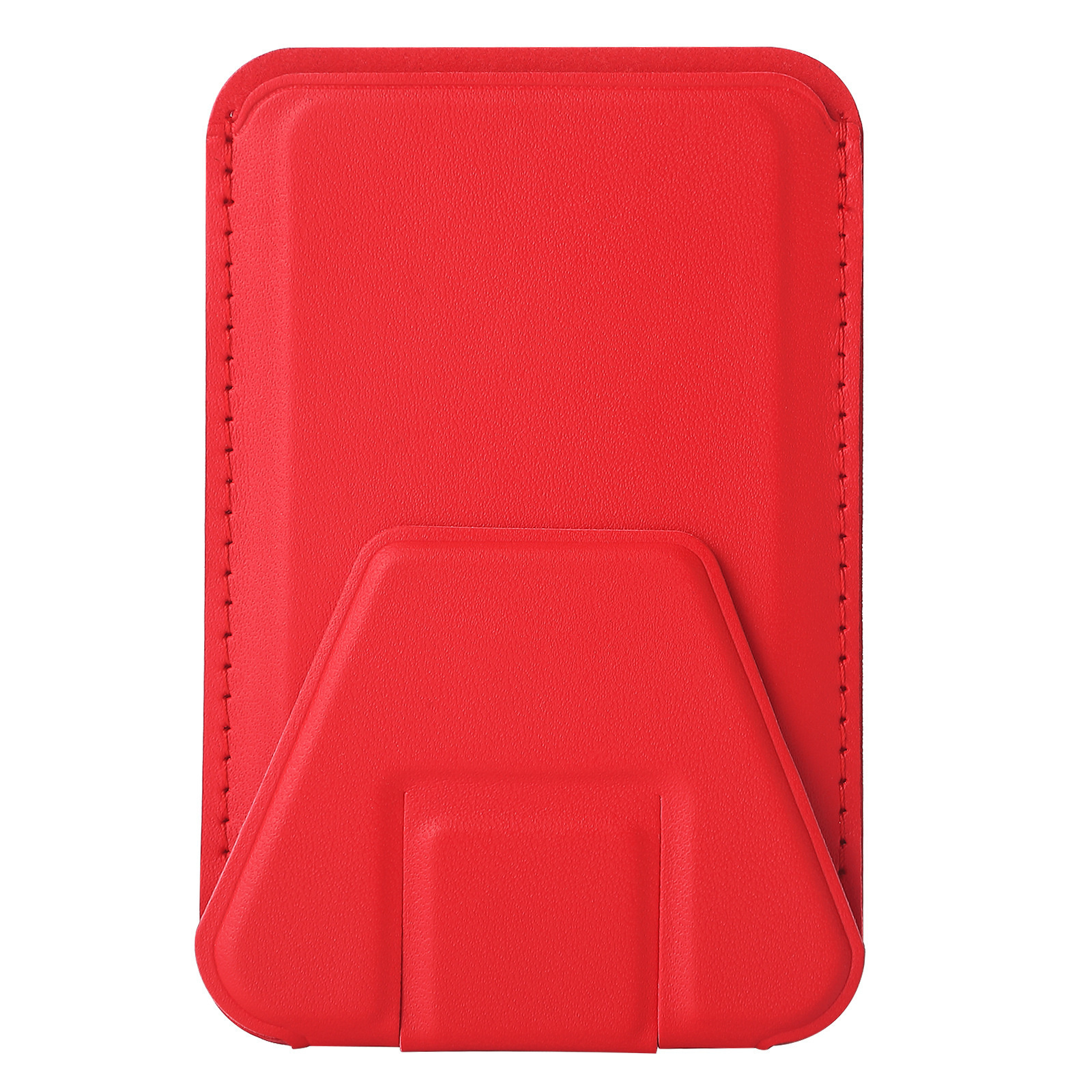 Magnetisk læderpung med skindstativ, magsafe-etui til apple iphone 15 14 13 pro max, magsafe-etui, kortholder, lomme, cover: Perlehvid