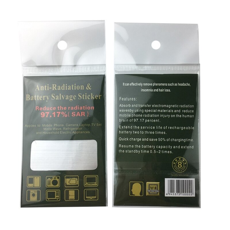 10 Autocollants Anti-Radiation Or Pour Téléphone - 2,7 Cm - Protection EMF Prétendue