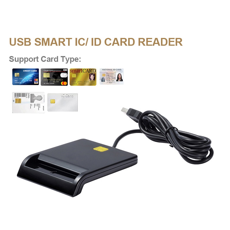 UTHAI X01 USB Smart Card Reader For Bank Card IC/ID EMV card Reader for Windows 7 8 10 Linux OS USB-CCID ISO 7816