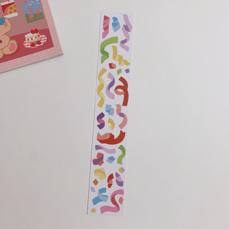 Pegatinas de cinta coloridas y creativas, bricolaje, álbum de recortes, diario, feliz plan, para teléfono móvil, pegatinas decorativas