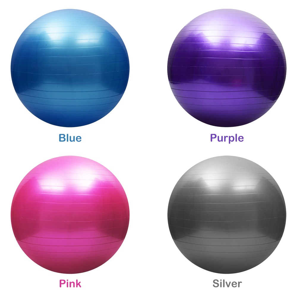 Anti-burst Yoga Ball Thickened Stability Balance Ball Pilates Barre Physical Fitness Exercise Ball 45/55/65/75CM Air Pump