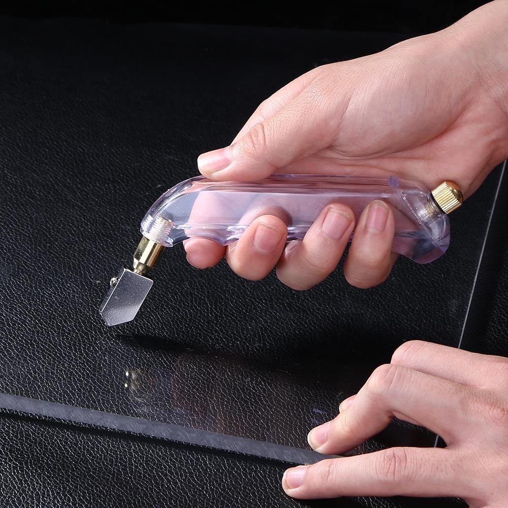 1pc Handheld Glass Cutter Durable Portable Tungsten Carbide Stained Tool for 1-15mm DIY Tile Mirror Craft Cutting