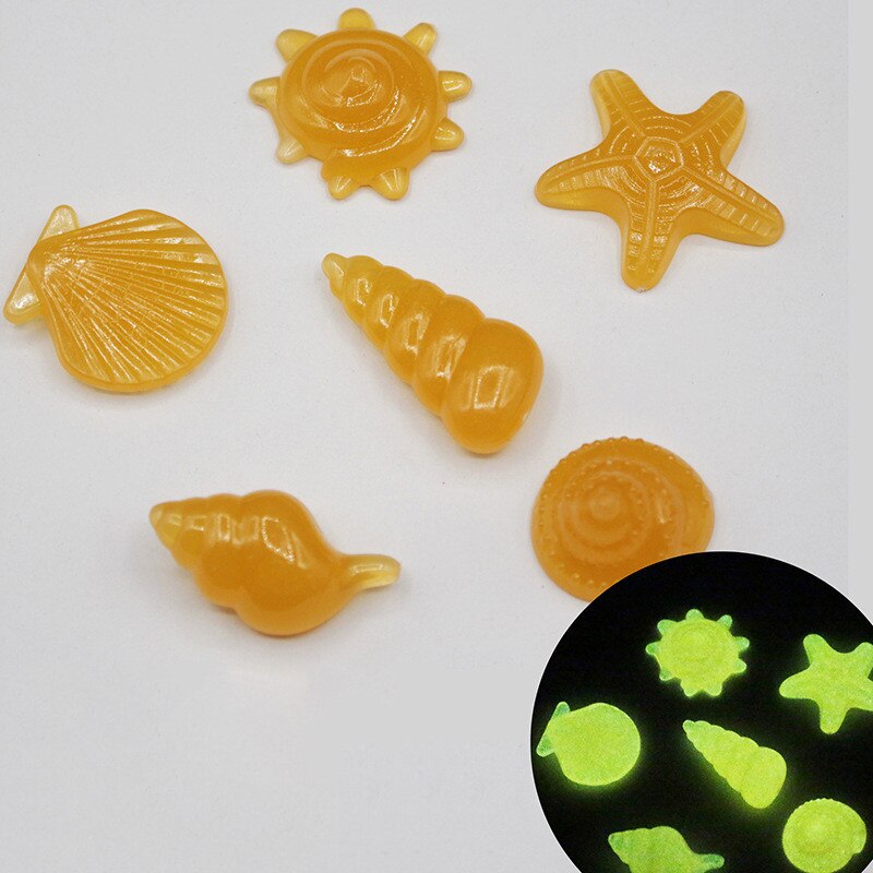 100 sztuk wystrój ogrodu świecące kamienie świecą w ciemności dekoracyjna dekoracja akwarium na zewnątrz skały akwarium Mix kolorów: 80PCs Orange yellow