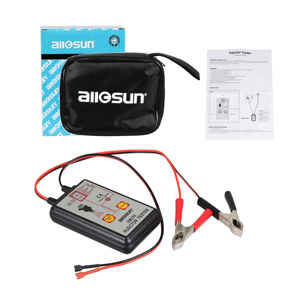 EM276 Injector Tester Fuel Injector 4 Pluse Modes Tester Powerful Fuel System Scan Repair Tool Car Accessories