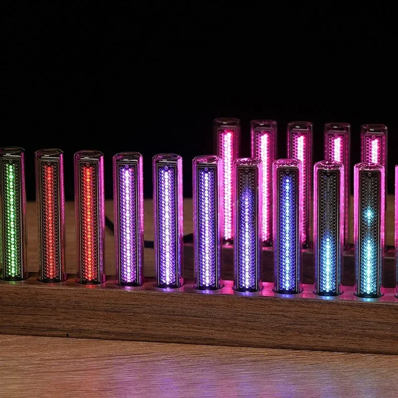 Elektronische muziek Ritme Spectrum Lamp LED Pickup Spectrum Lamp Glow Tube Desktop Decoratie Cadeau: Rood