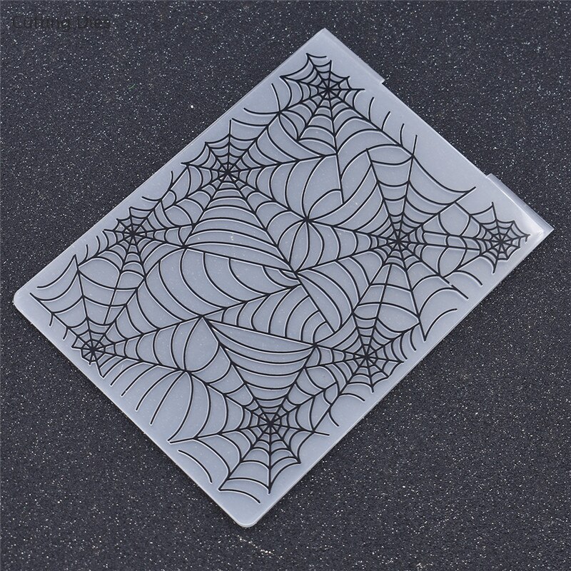 Spider Web Plastic Embossing Folders For Diy Scrapbooking Photo Album Card Making Plastic Template Tools