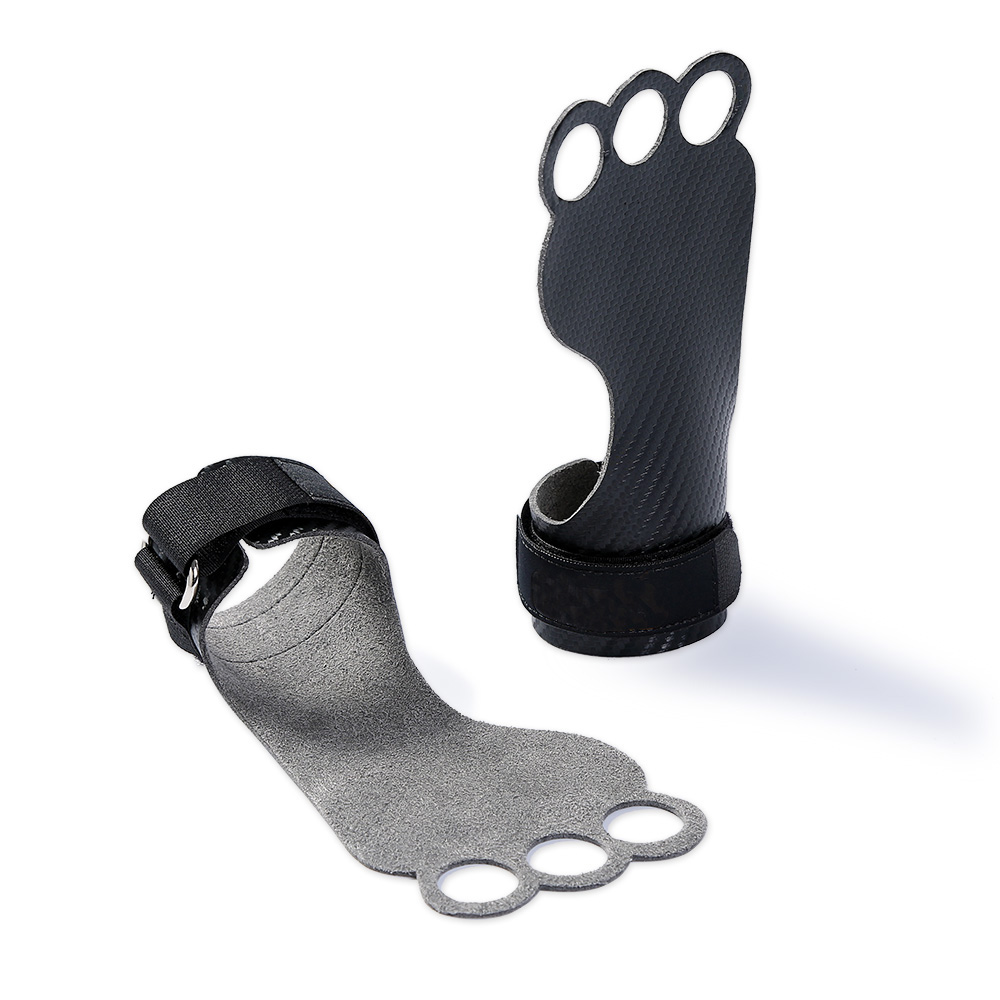 Empuñaduras de mano de carbono para gimnasia, guantes de agarre para levantamiento de pesas, Crossfit, Protector de Palma de entrenamiento, ergonómico